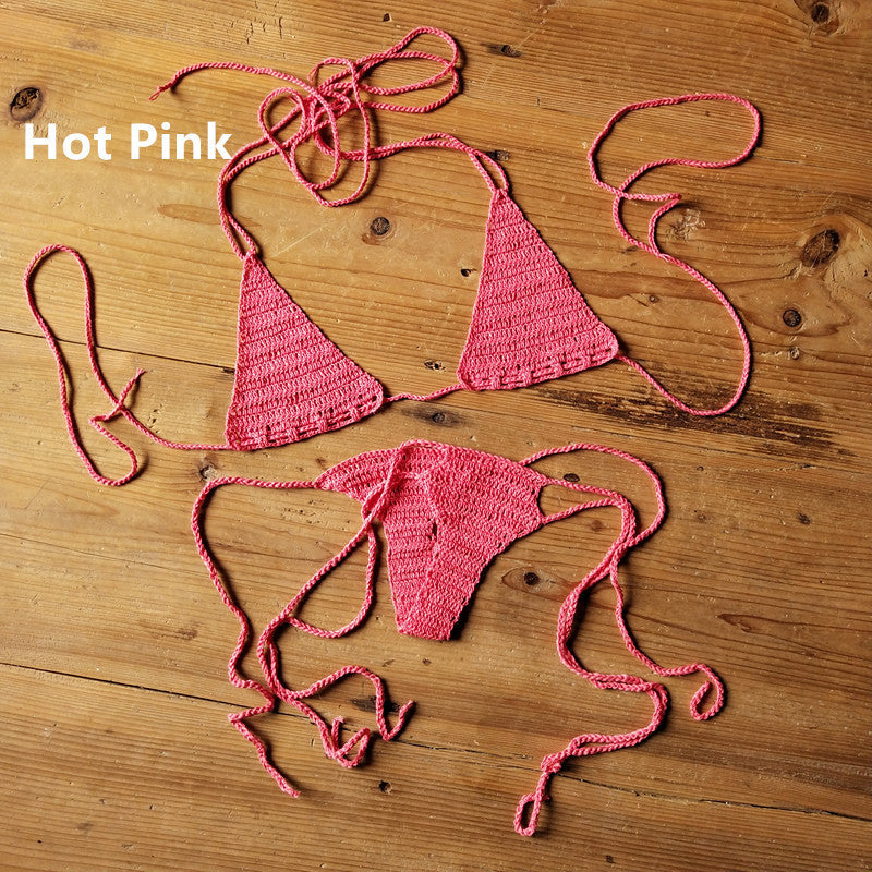 Handmade Crochet Swimsuit Bikini Suit Sunbathing Bikini