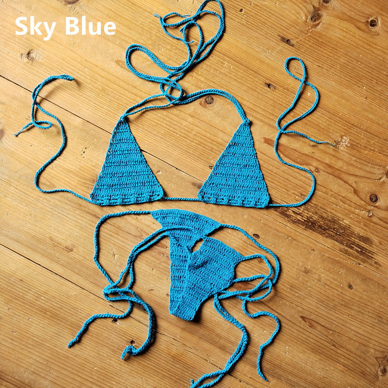 Handmade Crochet Swimsuit Bikini Suit Sunbathing Bikini