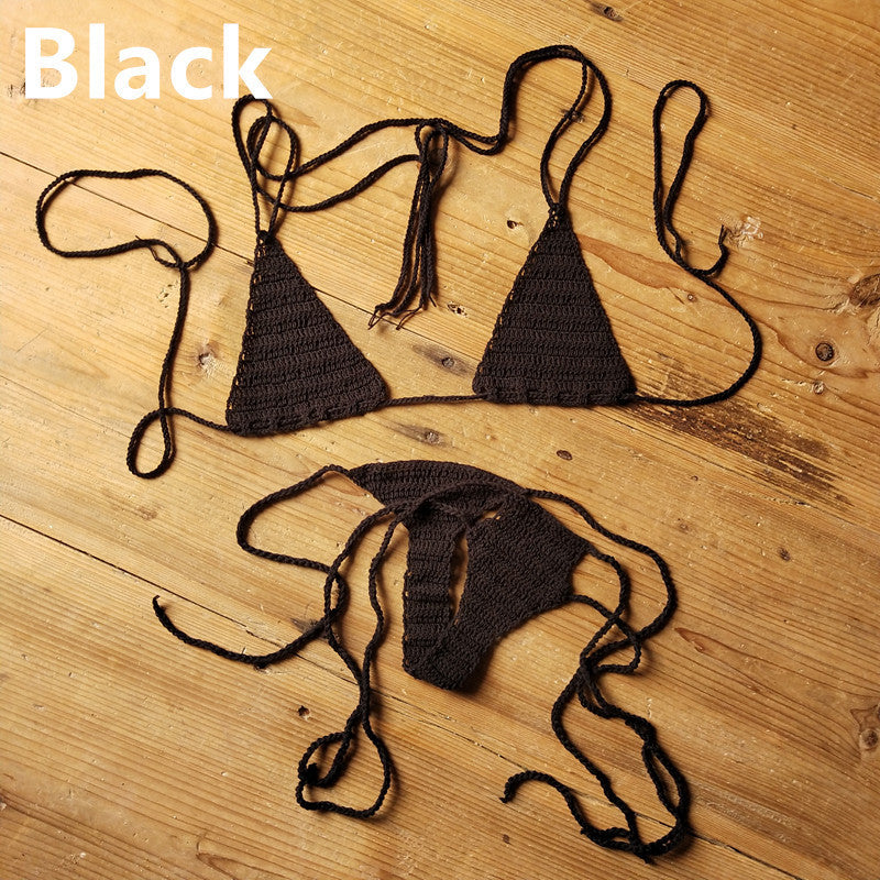 Handmade Crochet Swimsuit Bikini Suit Sunbathing Bikini