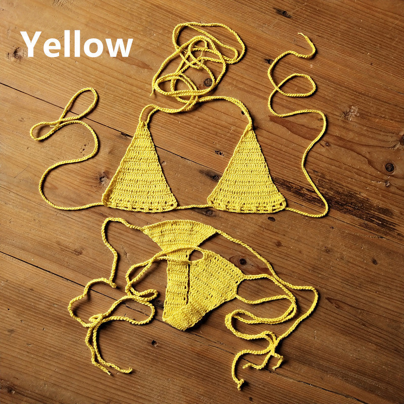 Handmade Crochet Swimsuit Bikini Suit Sunbathing Bikini