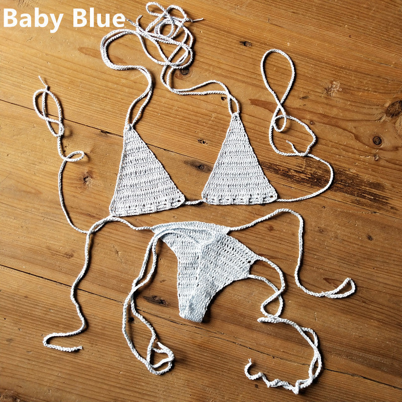 Handmade Crochet Swimsuit Bikini Suit Sunbathing Bikini