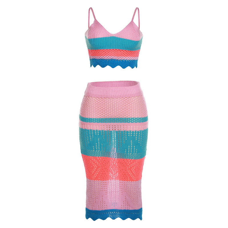 Camisole Temperament Slim Knit Skirt Women