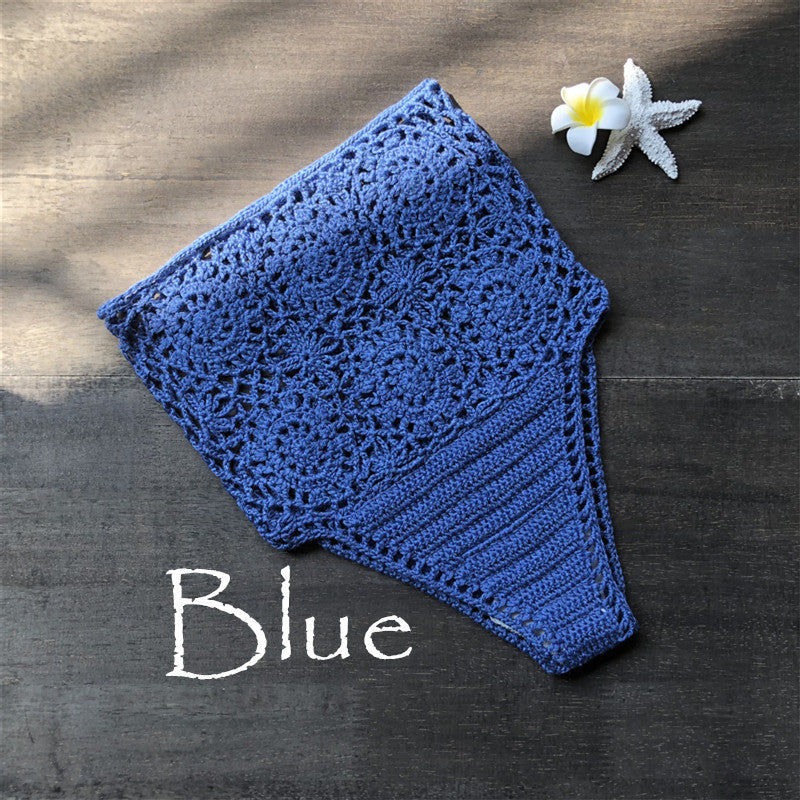 Woven cutout swimsuit shorts