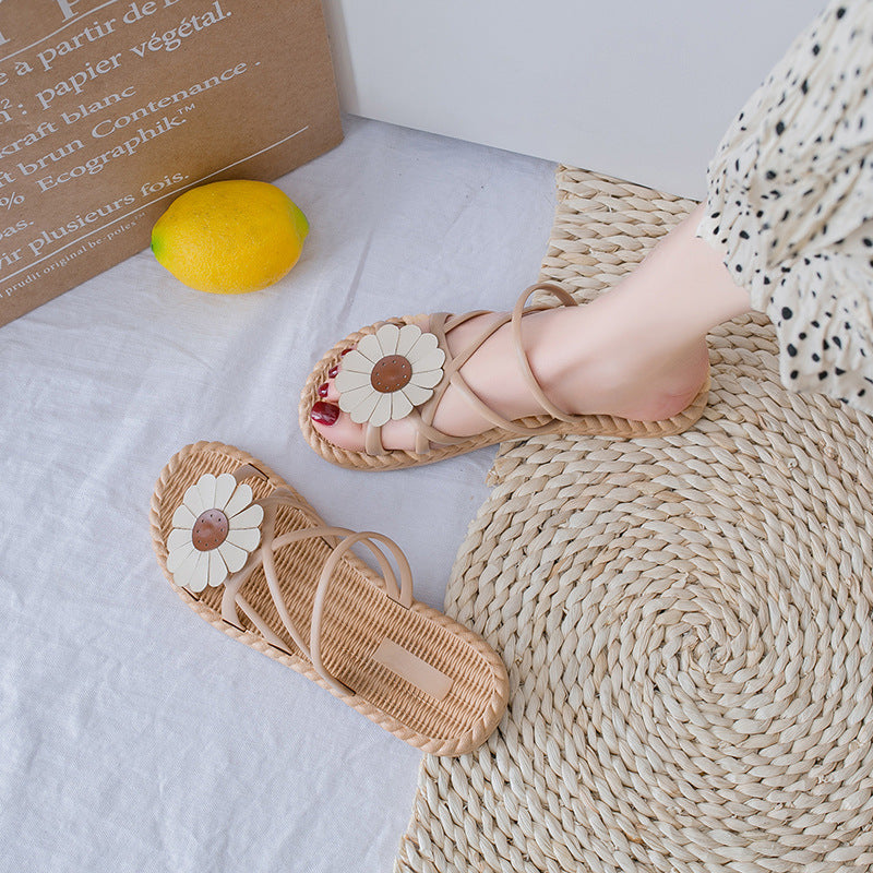 Flat Roman Women's Shoes Fashion Fairy Style Ladies Sandals