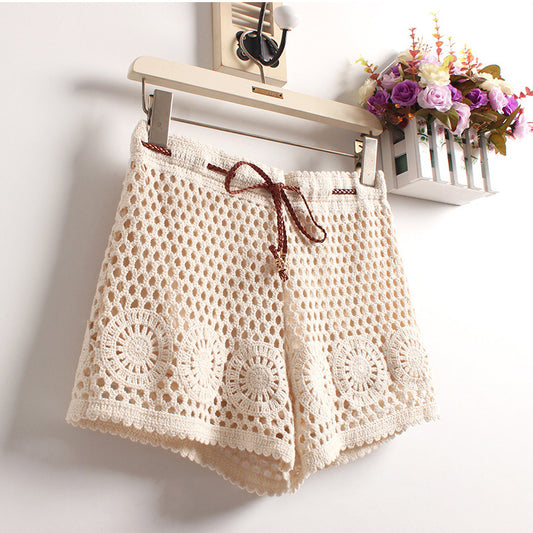 Outwardly Wear Hollow Three-piece Pants In Spring And Summer