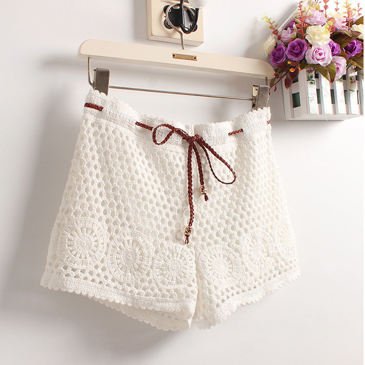 Outwardly Wear Hollow Three-piece Pants In Spring And Summer