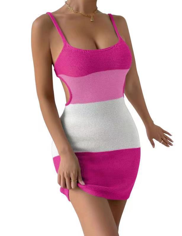 Azure Horizon Knitted Dress