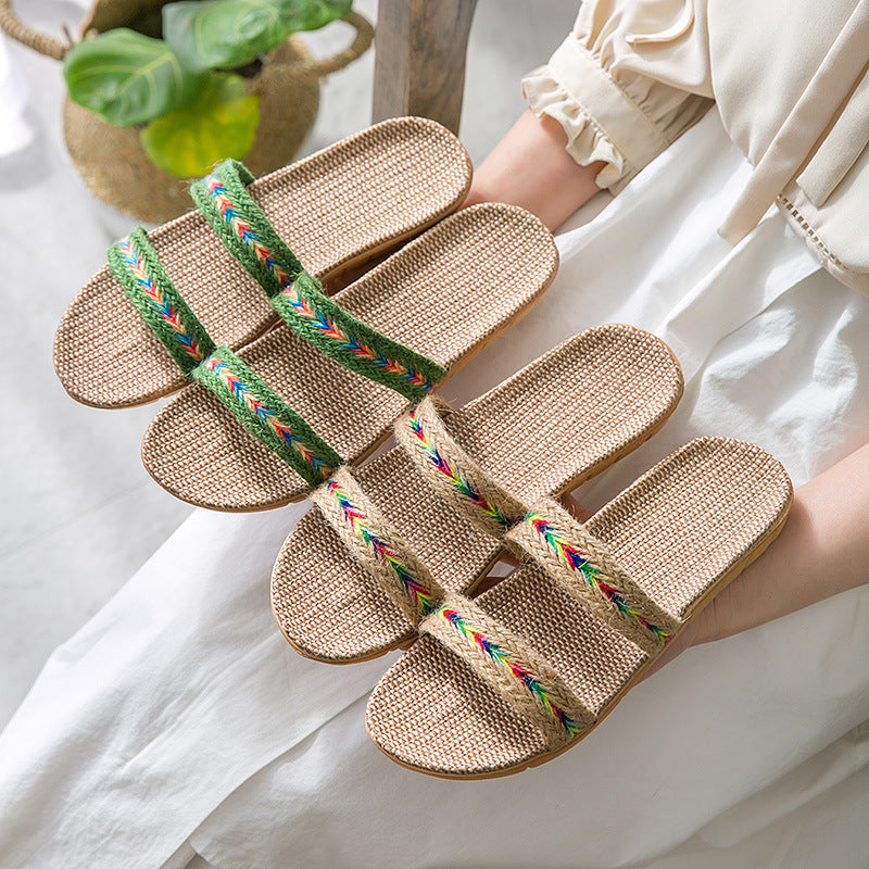 Women's Indoor Floor Platform Non-slip Flip-flops Household Slippers