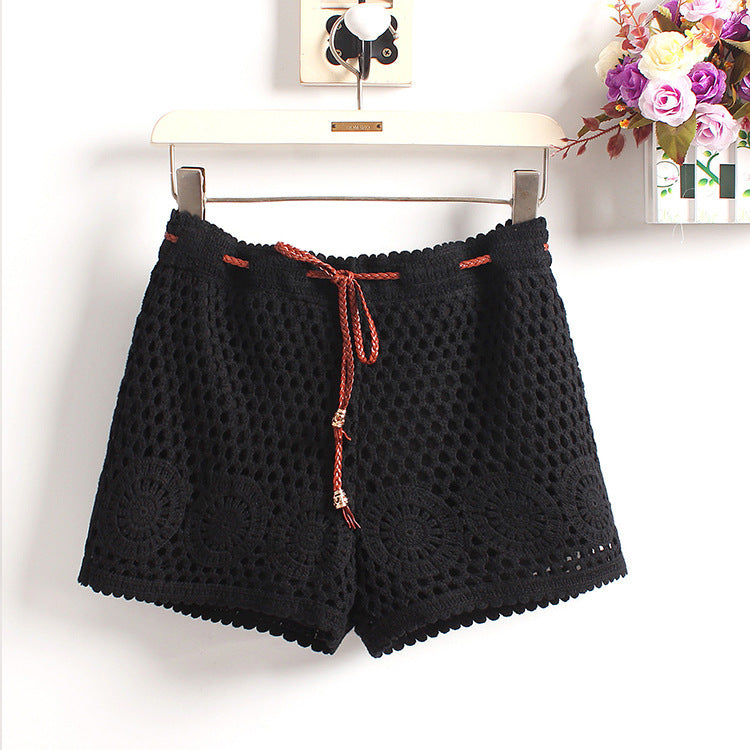Outwardly Wear Hollow Three-piece Pants In Spring And Summer
